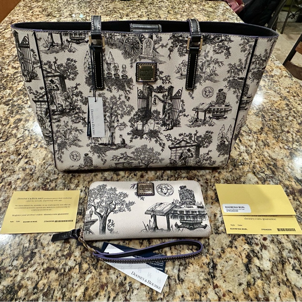 Dooney & Bourke Disney HAUNTED MANSION Tote & Wallet Set!